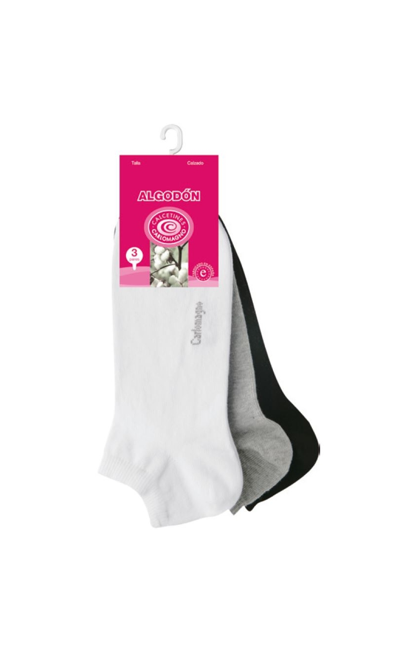 Paquete de 3 calcetines invisibles para niñas