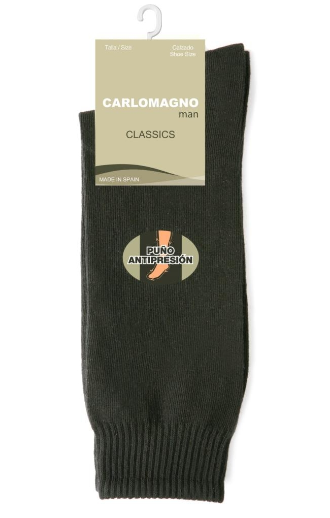 Pack 2 calcetines 100% algodón liso - Hombre