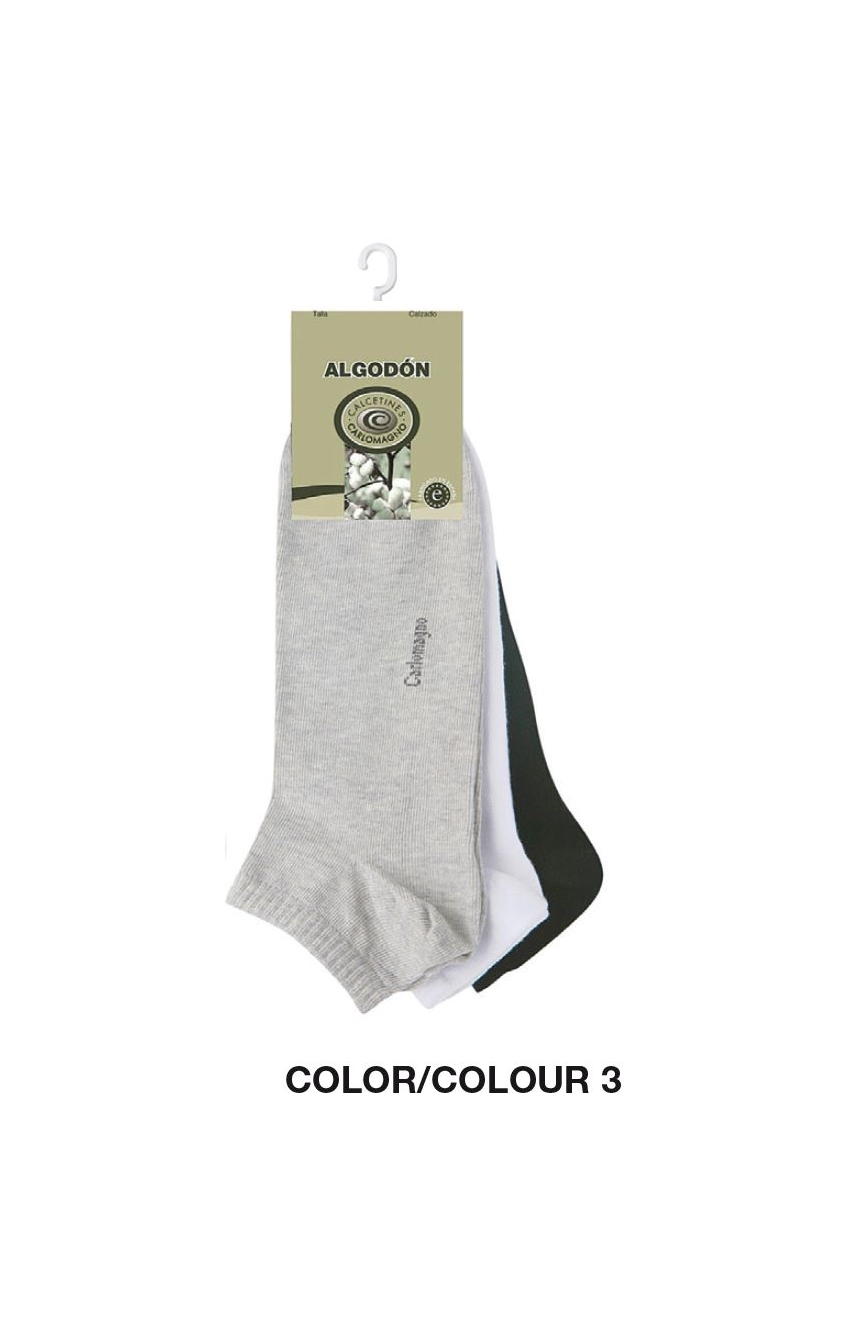 Pack 6 calcetines invisibles gris - Baboo Textil
